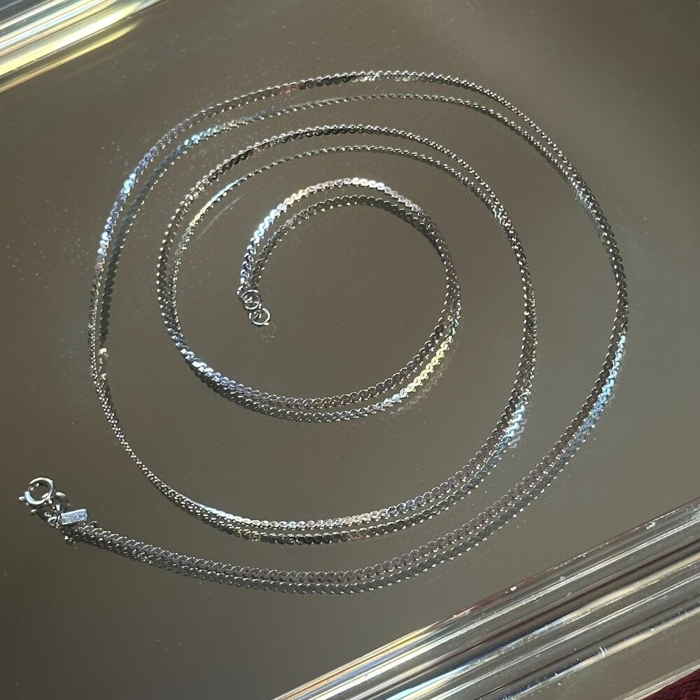 Monet Silver Snake Chain